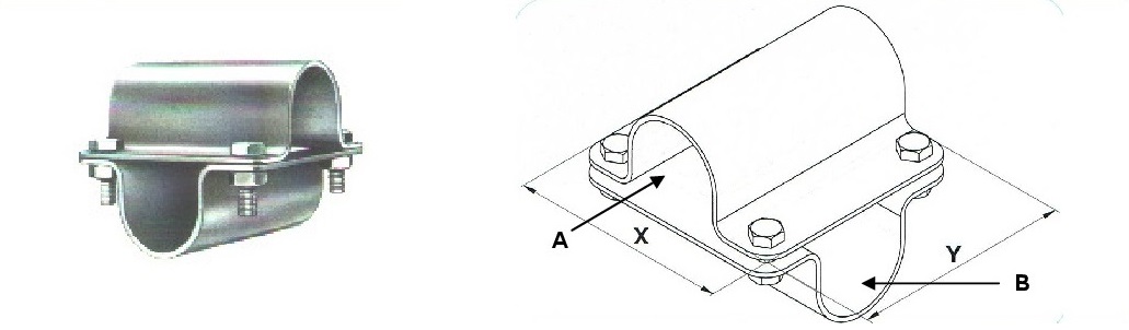 Querschelle massiv aus verzinktem Stahl